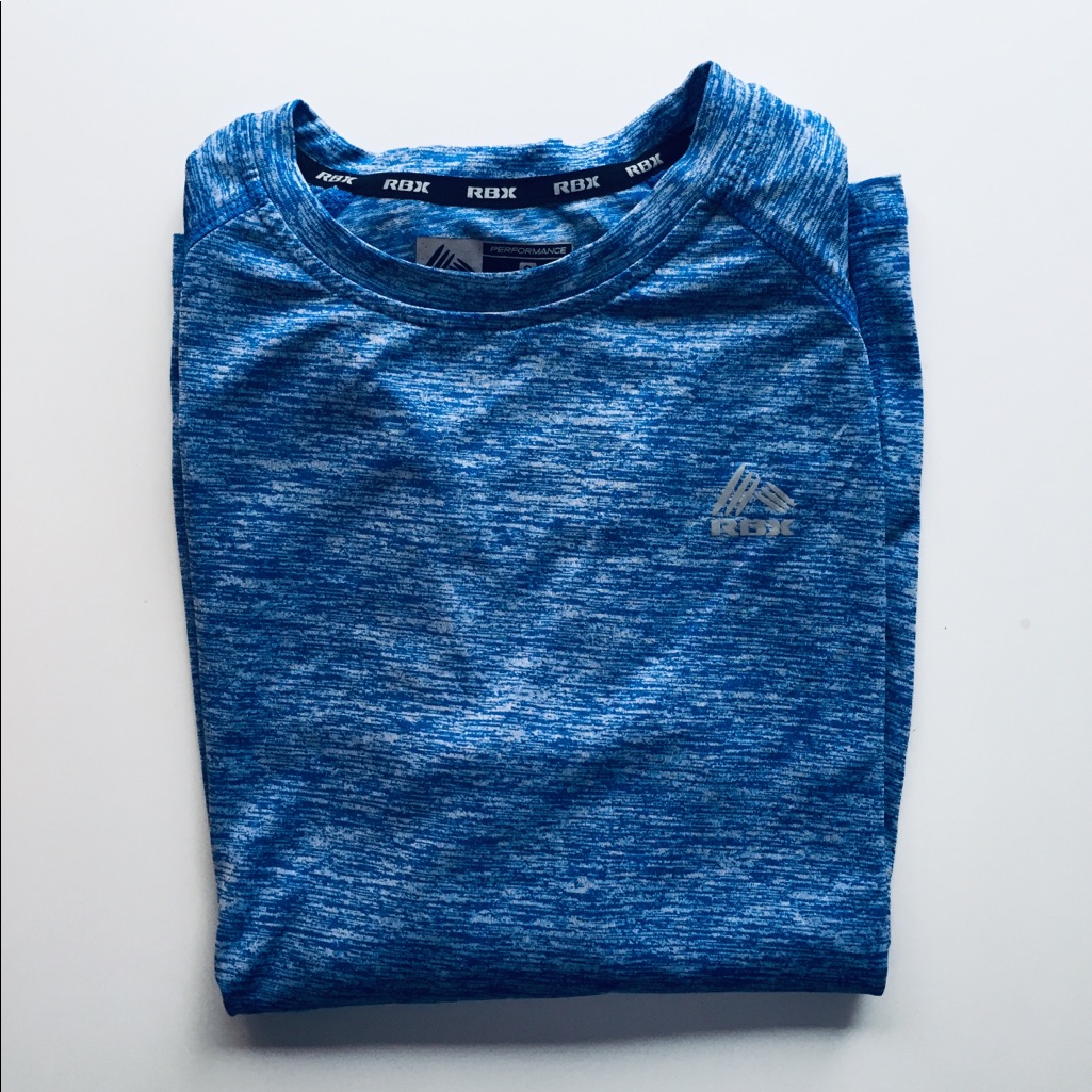 Rbx Blue Heathered Workout Shirt